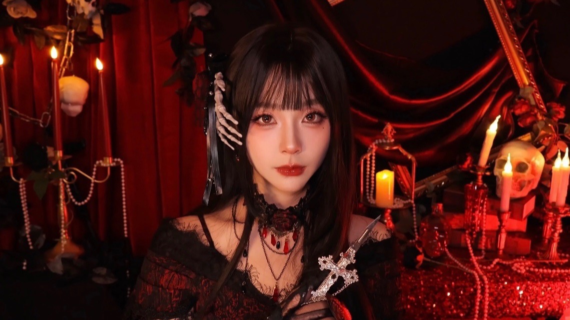 微恐ASMR｜暴雨天古堡里吸血鬼为血奴新娘化妆｜病娇｜抽血｜吸血｜剧情向情景模拟助眠｜敲击音｜触发音｜刷麦｜耳语｜双声道