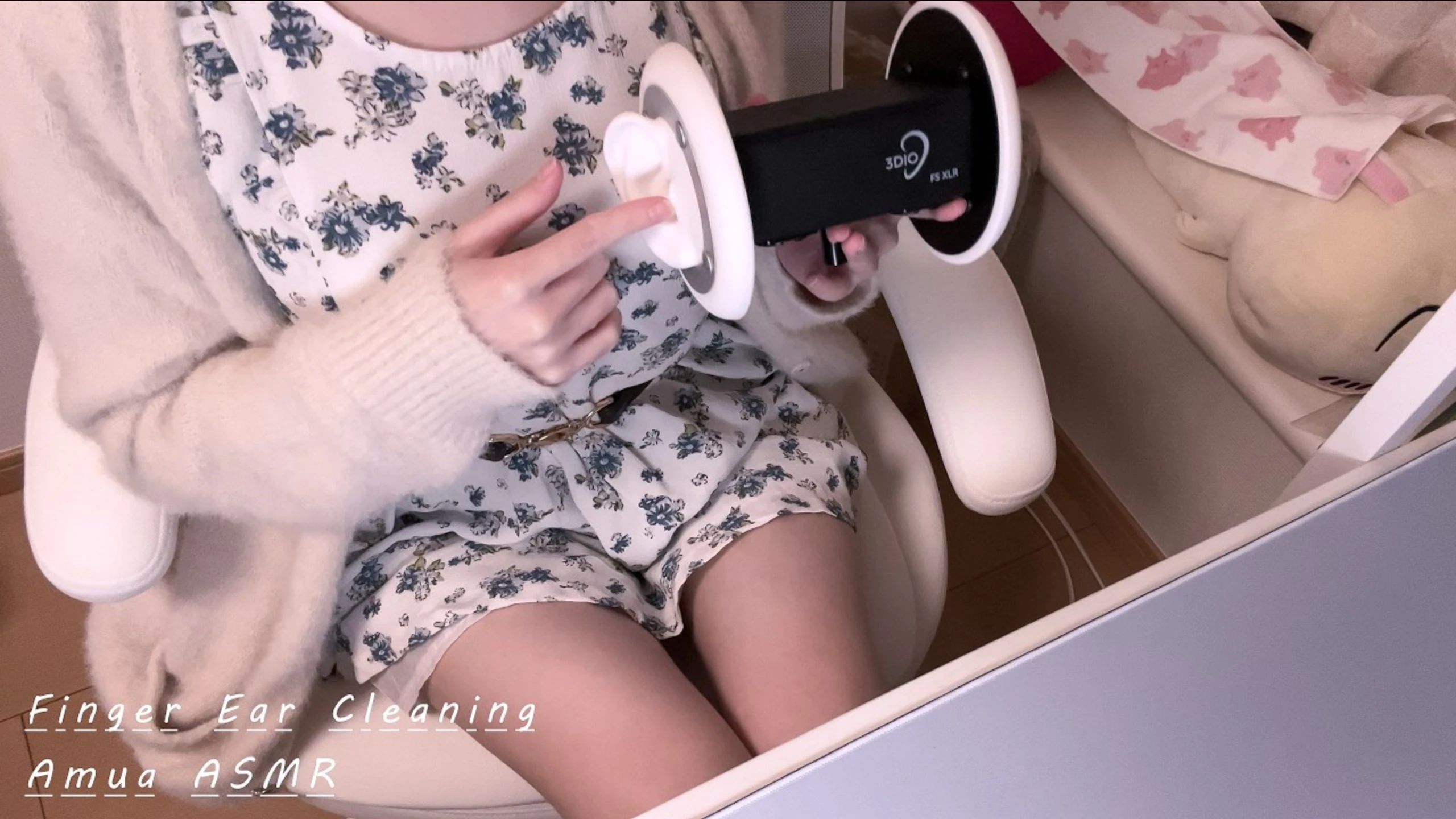 Amua ASMR：用膝枕掏耳朵。一直宠到睡着(直拍)