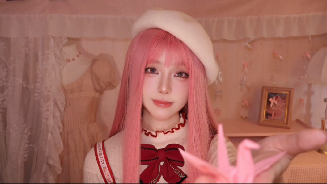 ASMR｜暖暖为你做造型｜剪头发｜裁剪布料｜针线缝制｜穿耳酥麻｜卷发棒卷发｜铅笔设计服装｜ooc致歉｜没戴蝴蝶结致歉