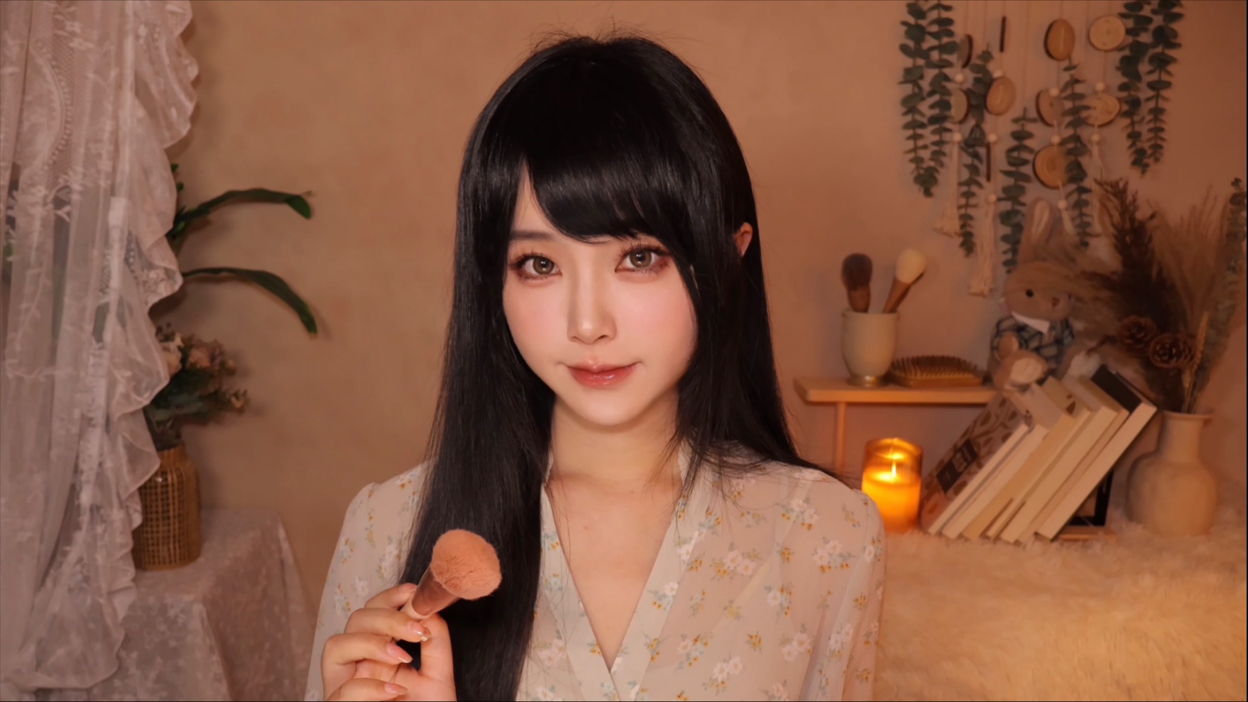 ASMR｜夏依佟为你化妆🍊路小染重度依赖｜梳头｜化妆刷｜睫毛刷｜刷子｜耳语｜温柔轻语｜化妆情景模式助眠｜ooc致歉｜依路同行｜女寝