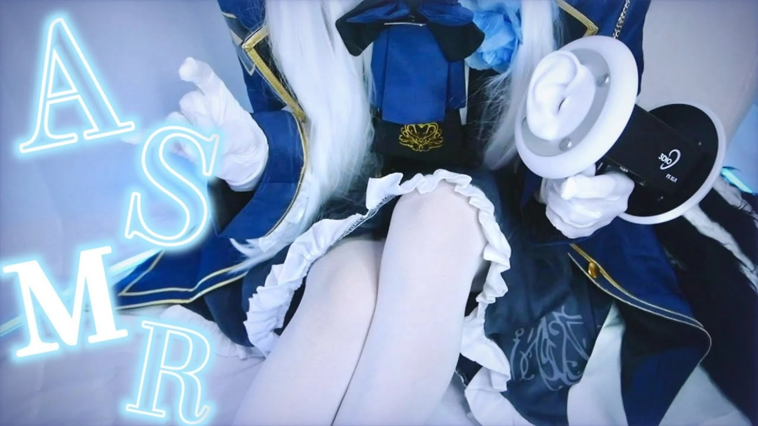 Otomaki ASMR：【零距离耳语ASMR】白丝上吹雪，掏耳朵，心音。【角色扮演】（有闲聊）