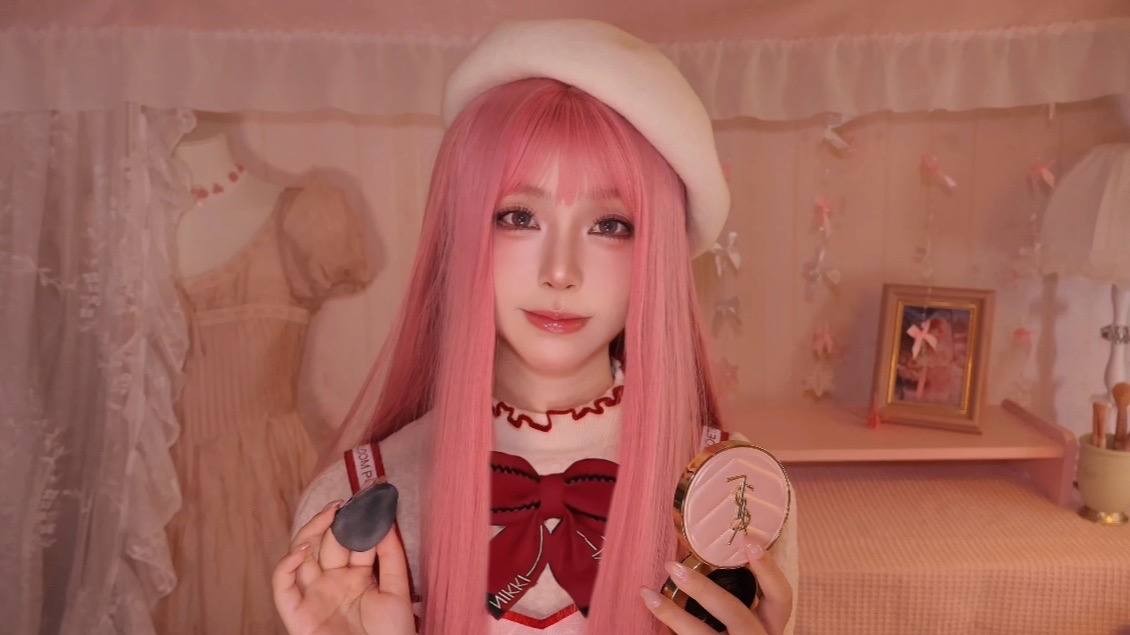 ASMR｜暖暖为你化妆｜刷麦｜泡咖啡｜触发音｜敲击音｜化妆情景模拟助眠｜cos助眠｜ooc致歉｜没戴蝴蝶结致歉
