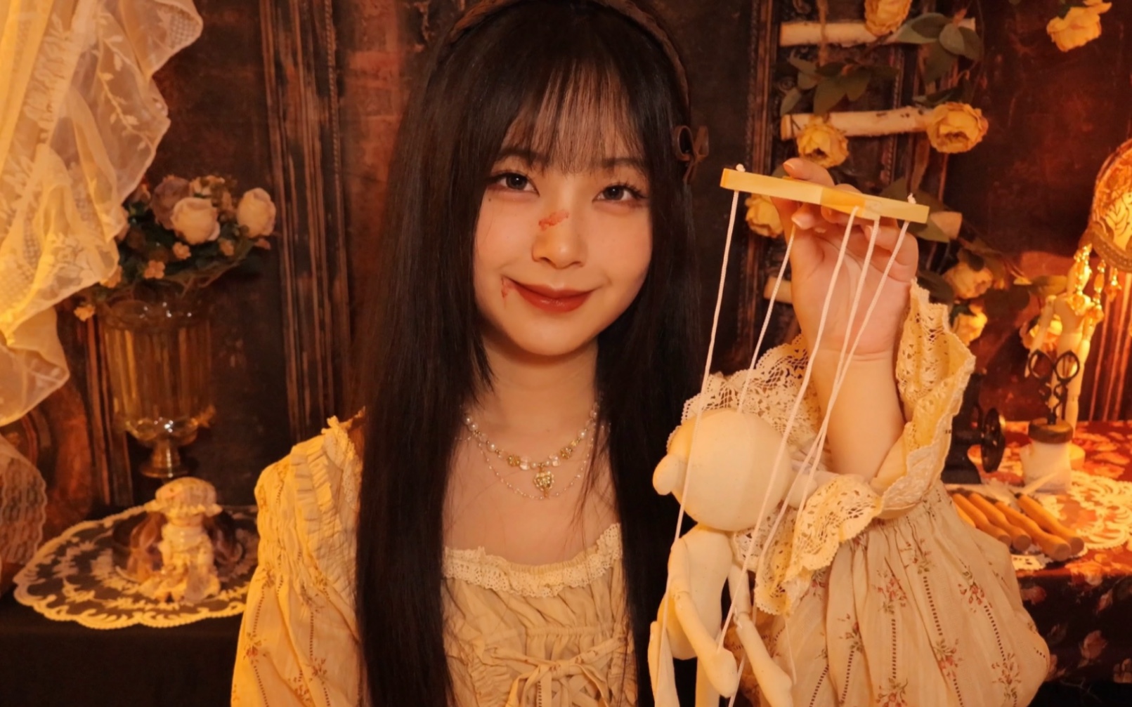 微恐ASMR｜被绑到了病娇姐姐的手工坊｜雷雨声｜木头触发｜针扎脑子｜穿针｜情景模拟｜轻语人声｜敲击音触发音｜刻木头