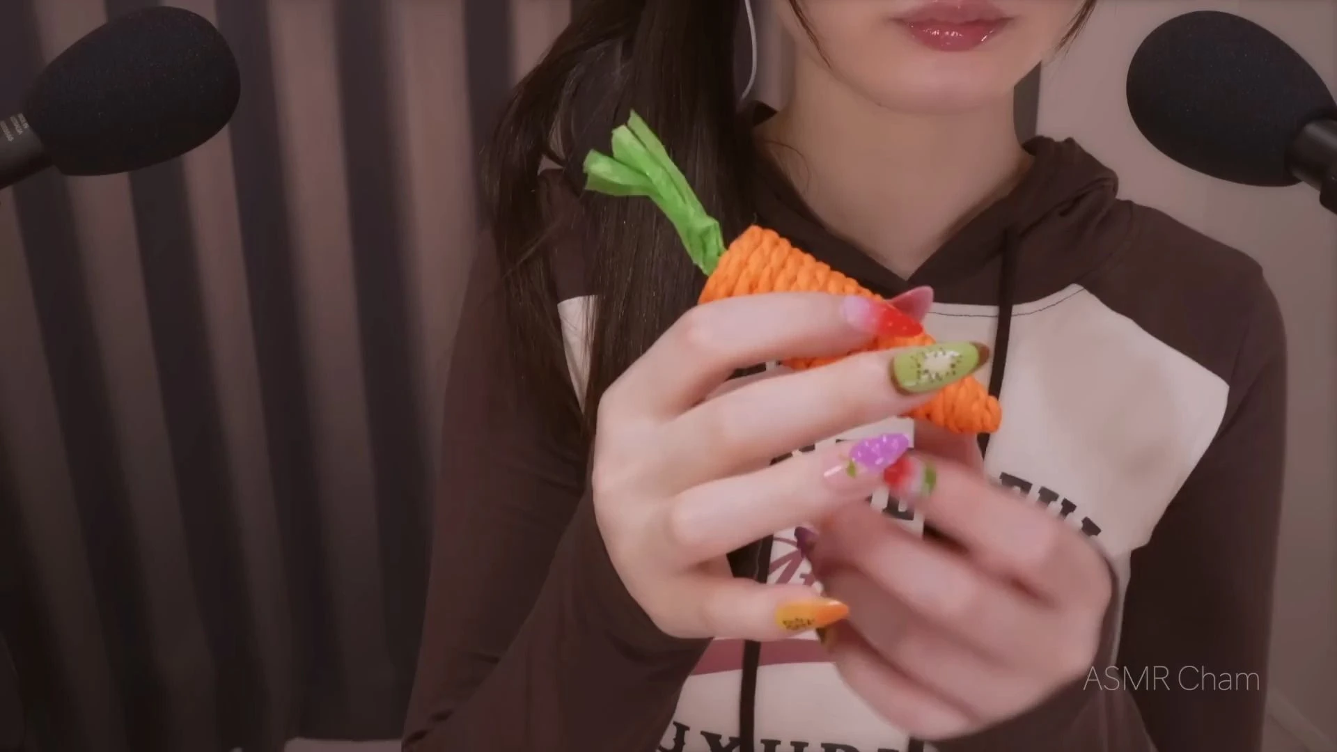 ASMR Cham：假食品吃还是真食品🍓🍦🍉（草莓、冰淇淋、西瓜）