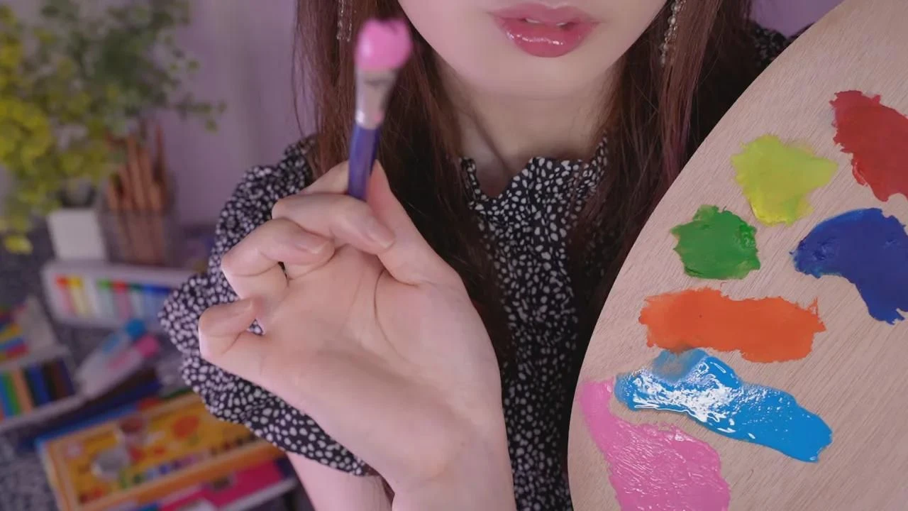 ASMR Cham：美容涂面🎨 面部彩绘服务，个性化服务，贴心关怀